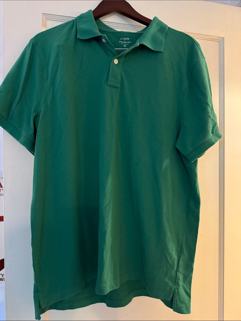 J. Crew Teal/kelly Green Men's Polo Shirt XL NWOT